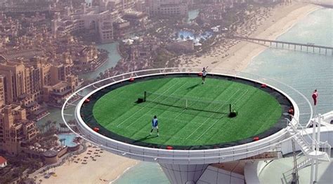 Worlds Highest Tennis Court In Dubai Dubai Architecture Burj Al