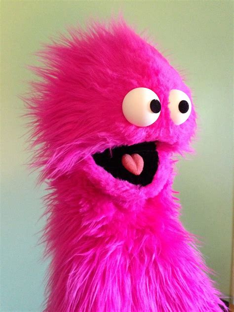 Pink Crazy Monster Puppets Diy Hand Puppets Custom Puppets