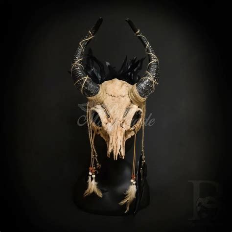 Ram Skull Masquerade Mask In Natural Tones M39565 In 2020