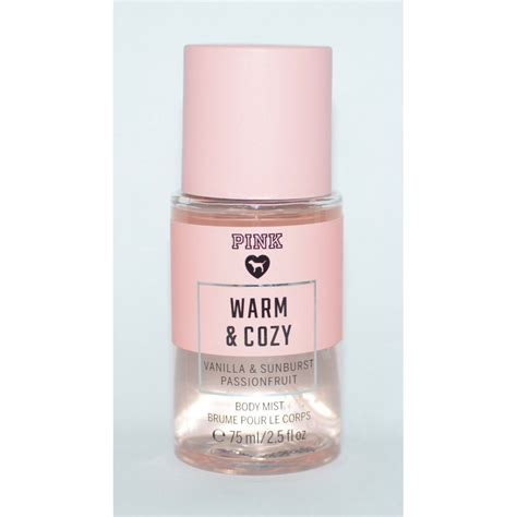 Victorias Secret Pink Warm And Cozy Body Mist Fragrance Spray 25oz Travel Size