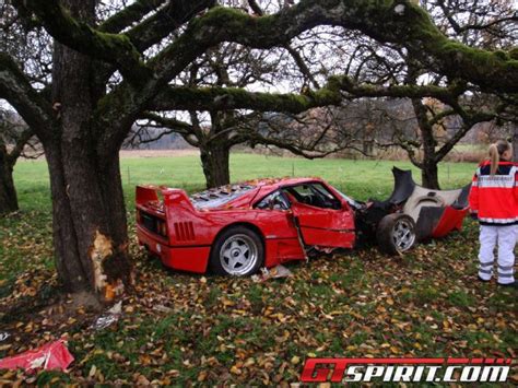 Car Crash Ferrari F40 In Southern Germany Gtspirit
