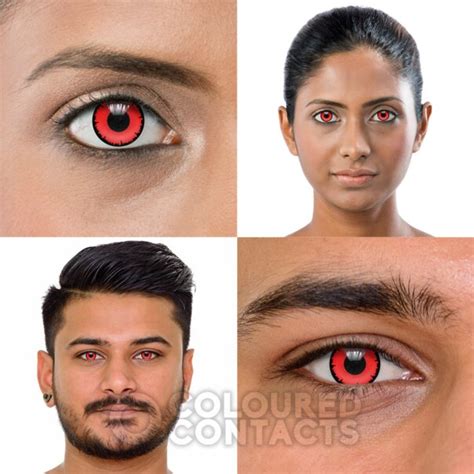 Angelic Vampire Contacts Red Contact Lenses Halloween Lens