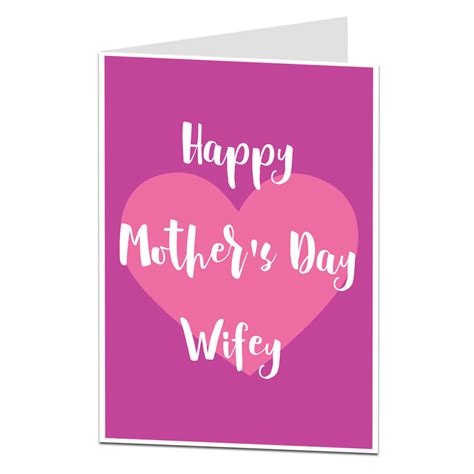 Mothers Day Wife Cards Pretty Choose From Thousands Of Templates