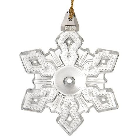 Waterford New 2010 Annual Snowflake Gold Crystal Holiday Christmas