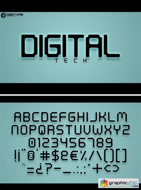 Digital Font Free Download Vector Stock Image Photoshop Icon