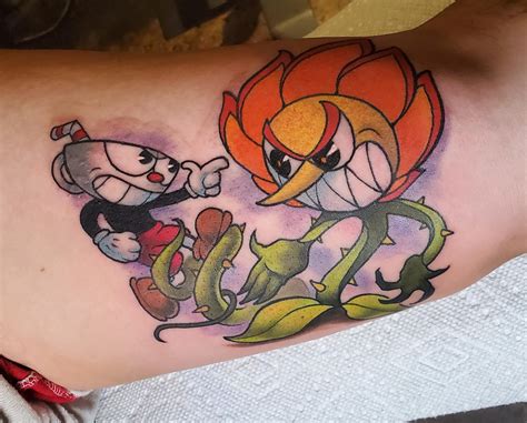 Got A Sweet Cuphead Tattoo Done Today R Cuphead