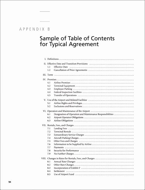 7 Table Of Contents Template Online Sampletemplatess Sampletemplatess
