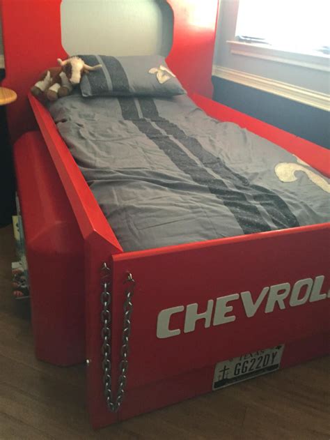 With secure & inventive ladder guard rails, it'll bring inspiration to any kid's fire truck toddler bed. Toddler Truck Bed | Etsy | Truck toddler bed, Diy toddler bed, Kids truck bed