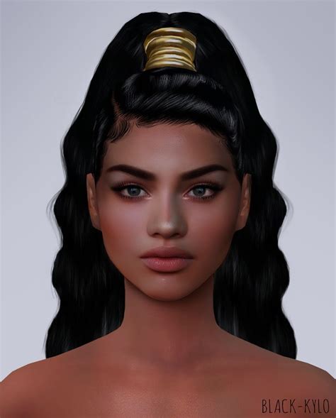 Grams Sims — Seluxerez Black Kylo 3 Hours Later Hair Sims
