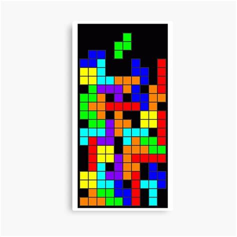 Tetris Blocks Wall Art Redbubble