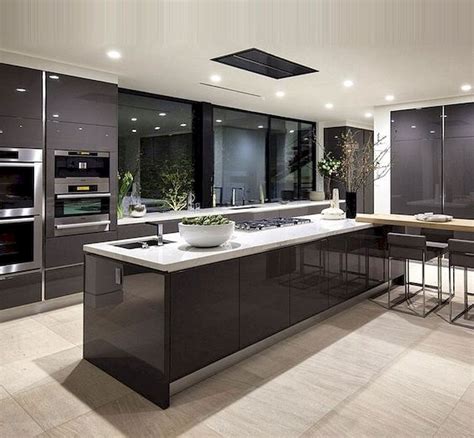 Create a modern kitchen with clean lines and minimalist decor. 48 Luxury Modern Dream Kitchen Design Ideas And Decor (29 ...