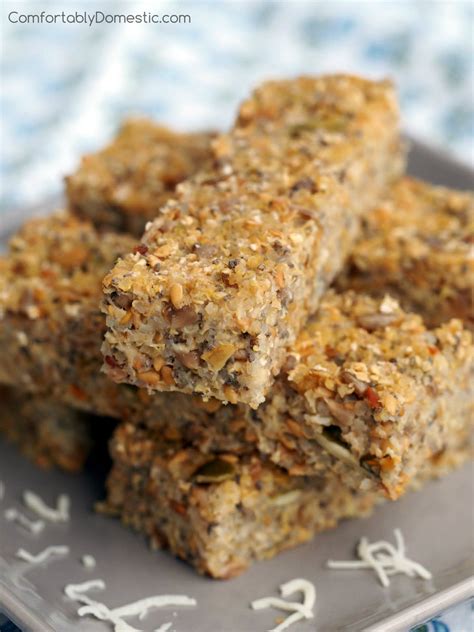 Savory Energy Bars Recipe Protein Bar Recipes Food Low Carb