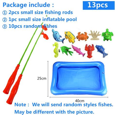 Childrens 13pcsset Magnetic Fishing Parent Child Interactive Toys