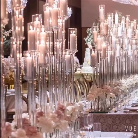 Zt 323l Wholesale Crystal Cheap Tall Glass Candelabra For Wedding