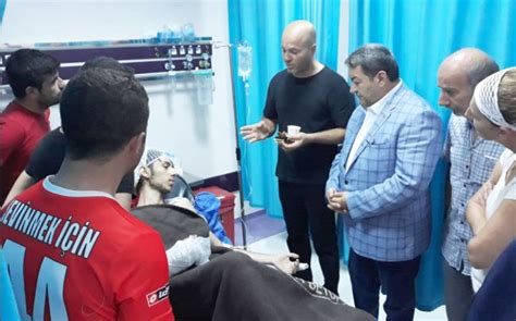Yaralı Taraftarı Hastanede Ziyaret Ettiler Malatya Haber