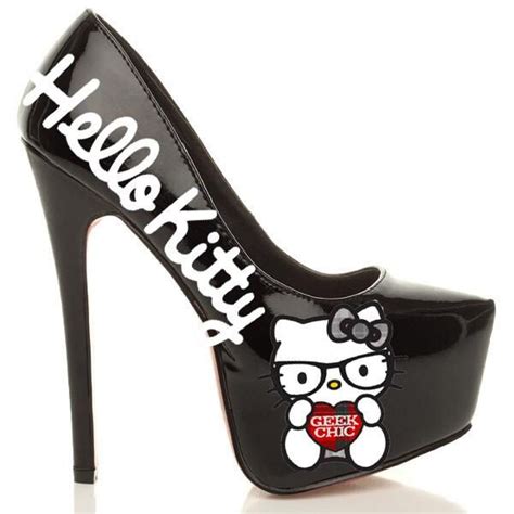 Hello Kitty Themed Custom Heels By Forevercustomuk On Etsy £90 00 Hello Kitty Shoes Hello