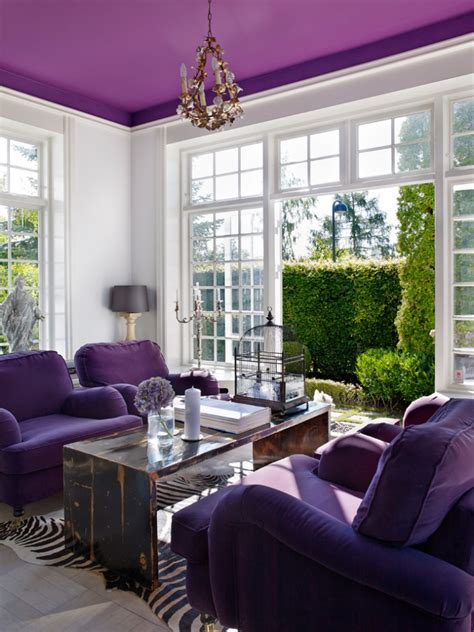 Purple And Grey Living Room Decor Modern Architecture