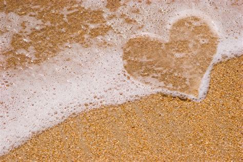 Love Heart Beach Sand Water Wallpapers 4000x2666 3979361