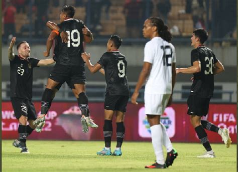 Babak Pertama Timnas Indonesia Vs Curacao Keadaan Imbang 4 Gol Tercipta