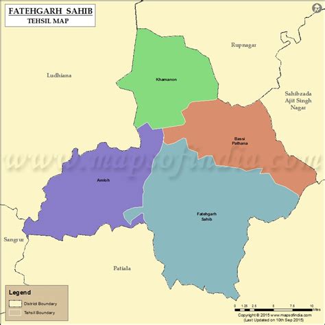 Fatehgarh Sahib Tehsil Map