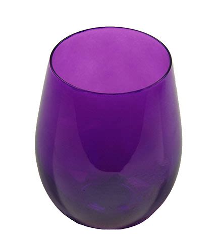 Iridescent Purple Stemless Wine Glasses