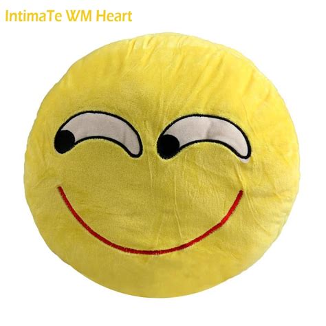 32cm Creative Emoji Pillow Soft Stuffed Plush Toy Doll Round Emoticon