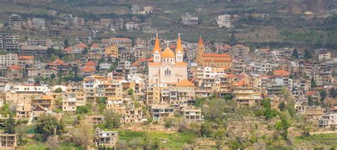Bsharri Village Kadisha Valley Lebanon Stock Image Image Of