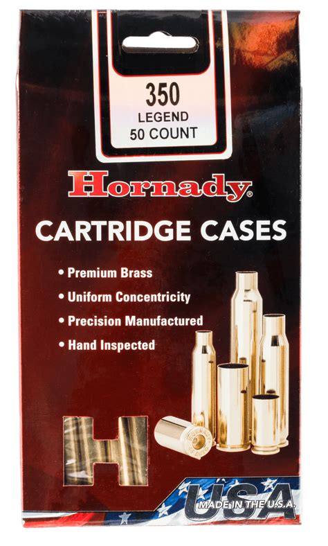 Hornady 87296 Unprimed Cases Cartridge 350 Legend Rifle Brass Gunstuff