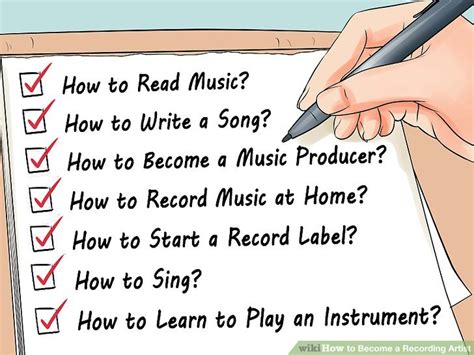 How To Become A Recording Artist With Pictures Wikihow