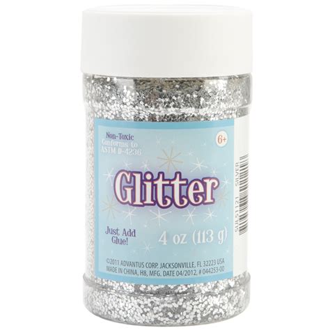 Advantus Glitter 4oz Silver Sul4oz 51121 717968511218 Ebay