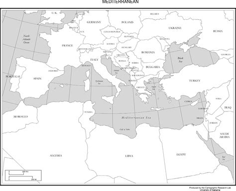 Europe Map With Countries Black And White Outline Map Of Europe