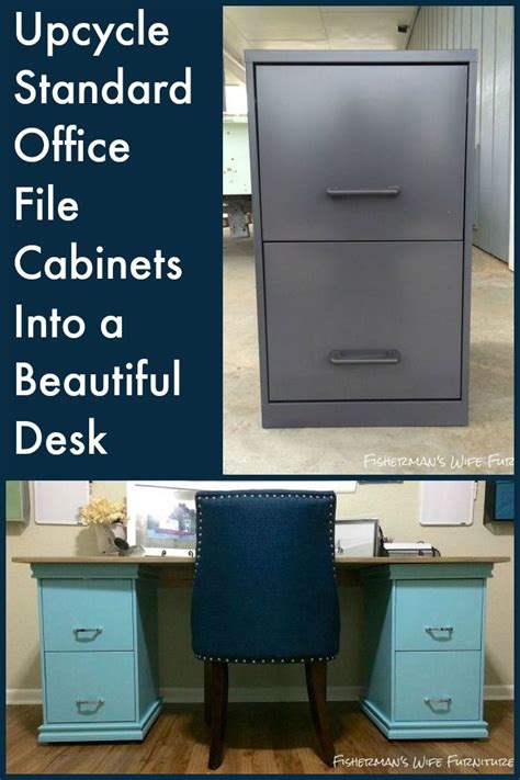 Corner desk with file cabinet. 15+ DIY Computer Desks Tutorials For Your Home Office 2017