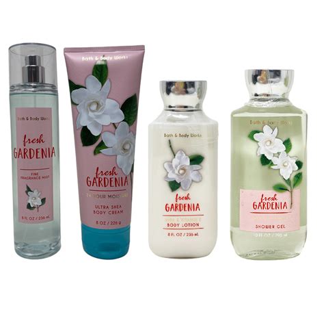 Bath And Body Works Fresh Gardenia Deluxe T Set Fine Fragrance