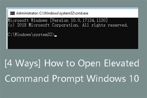 4 Ways How To Open Elevated Command Prompt Windows 10