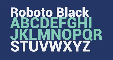 Roboto Black Free Font What Font Is
