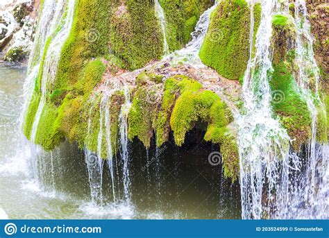 One Of The Most Beautiful Waterfall In The World Bigar Waterfall Stock