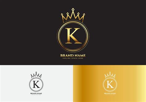 Letter K Gold Luxury Crown Logo Concept 4243234 Vector Art At Vecteezy
