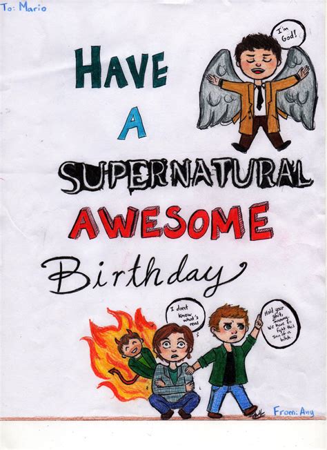 Have A Supernatural Awesome Birthday By Gothen2 On Deviantart