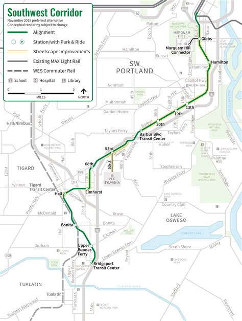 The Corridor Detailed Map Of Interstate Portland Or