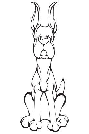 Download and print free great dane lab mix coloring pages to keep little hands occupied at home; Great Dane Car Window Decal | Great dane, Great dane puppy ...