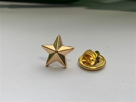 Gold Star Lapel Pin Gold Star Tie Pin Star Lapel Pin Star Etsy
