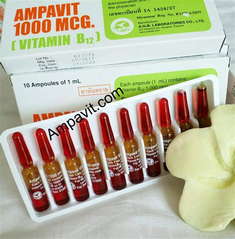 Find here vitamin b12, vitamin b12 supplements manufacturers, suppliers & exporters in india. Ampavit Vitamin B12 Ampoules 10 x 1ml pk Ex : 2022 ...
