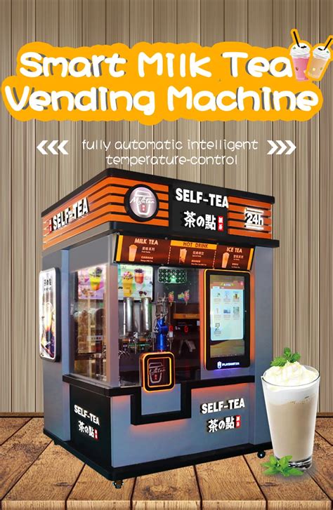Bubble Tea Vending Machine Automatic Robotics Arm Smart Cold Drink