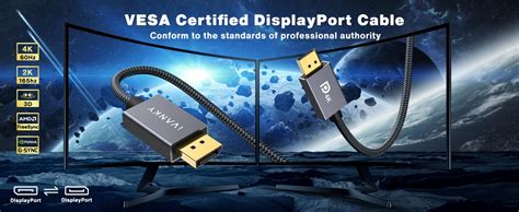 Vesa Certified Displayport Cable Ivanky Dp Cable 66ft2m 2k165hz