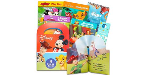 Disney Pop Up Books Set ~ Bundle With 4 Classic Disney Bedtime Stories