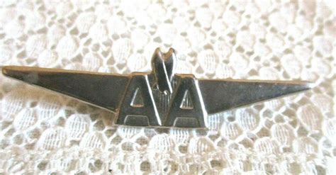 Vintage American Airlines Silver ‘aa Wings Pin In 2020 With Images