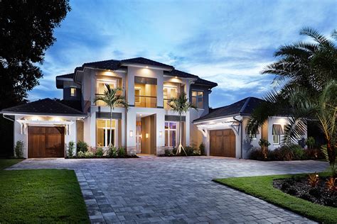 Our breathtaking lake house plans and waterfront cottage style house plans are designed to partner perfectly with typical sloping waterfront conditions. Spacious Florida House Plan With Rec Room | Budron Homes