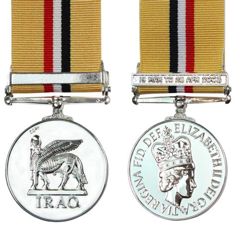 British Army Medal Iraq Op Telic With Clasp Full Size Uk Made