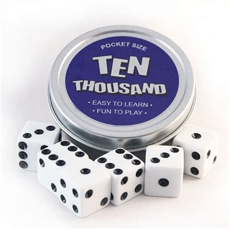 Familiarize yourself with how to score the dice game. Ten Thousand 10000 Dice Game Tin