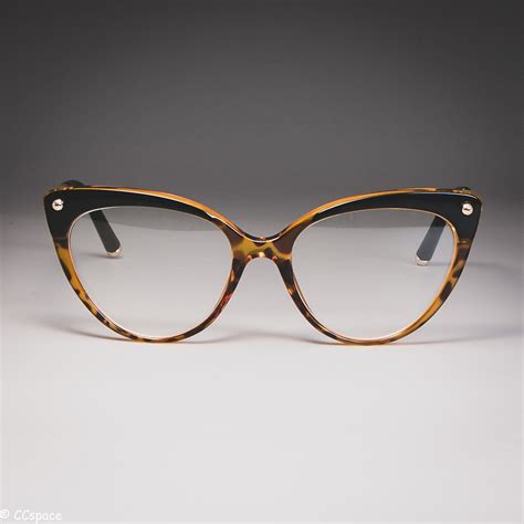 45651 cat eye glasses frames plastic titanium women trending rivet sty hesheonline square